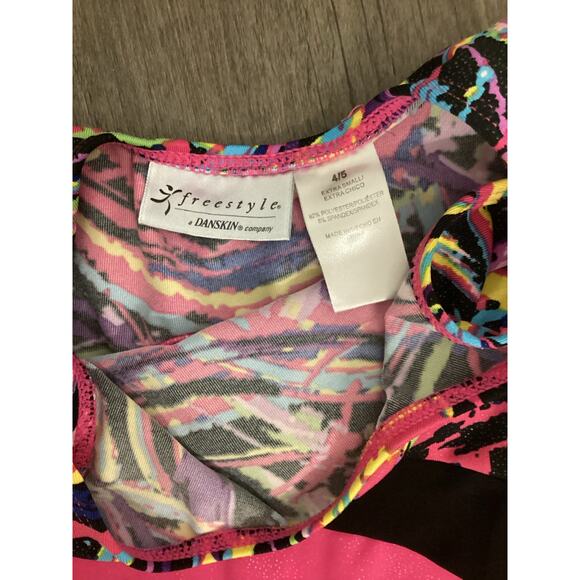 Freestyle by Danskin Gymnastics Leotard w/ Shorts Bottoms - Picture 2 of 2